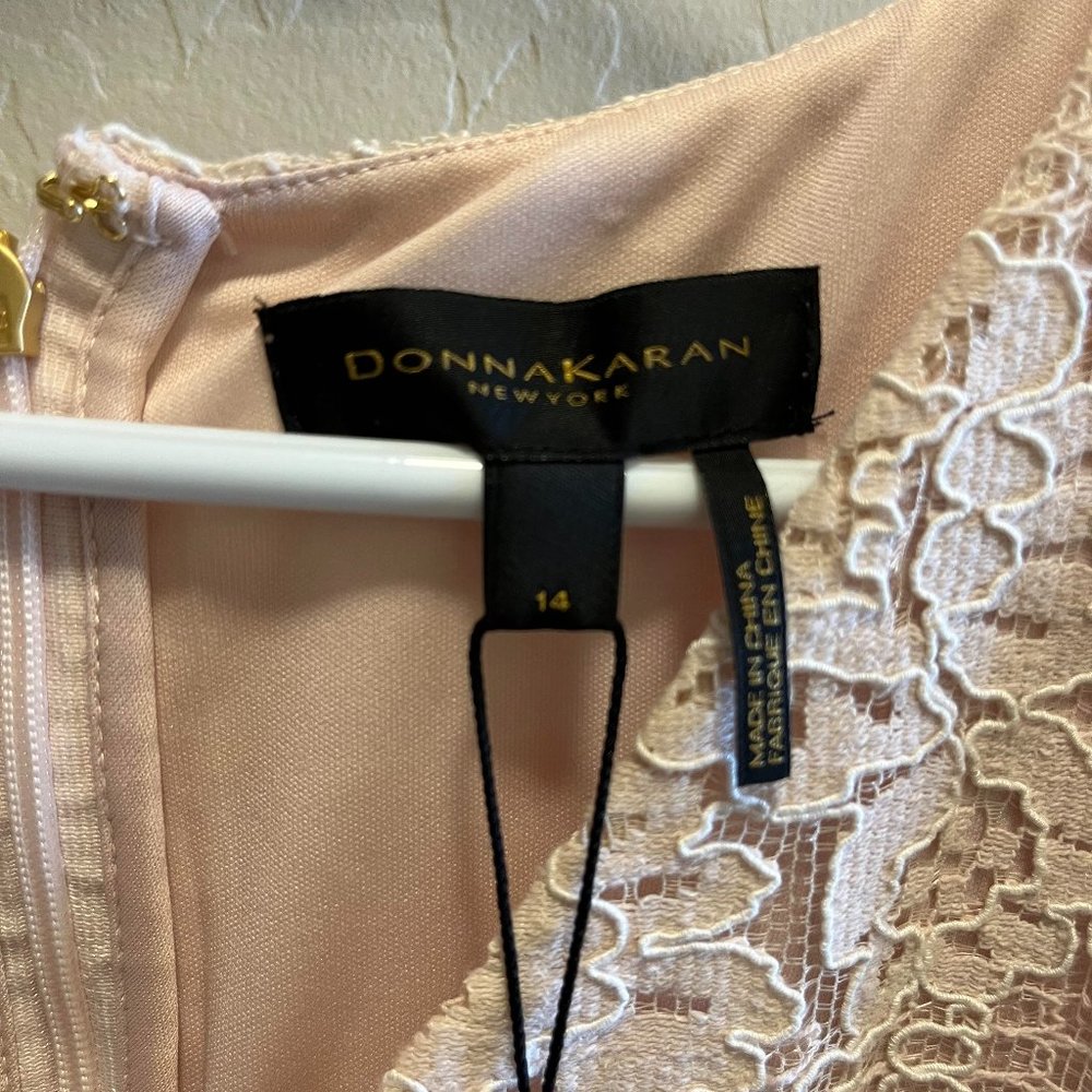 Donna Karan Lace Asymmetric Dress